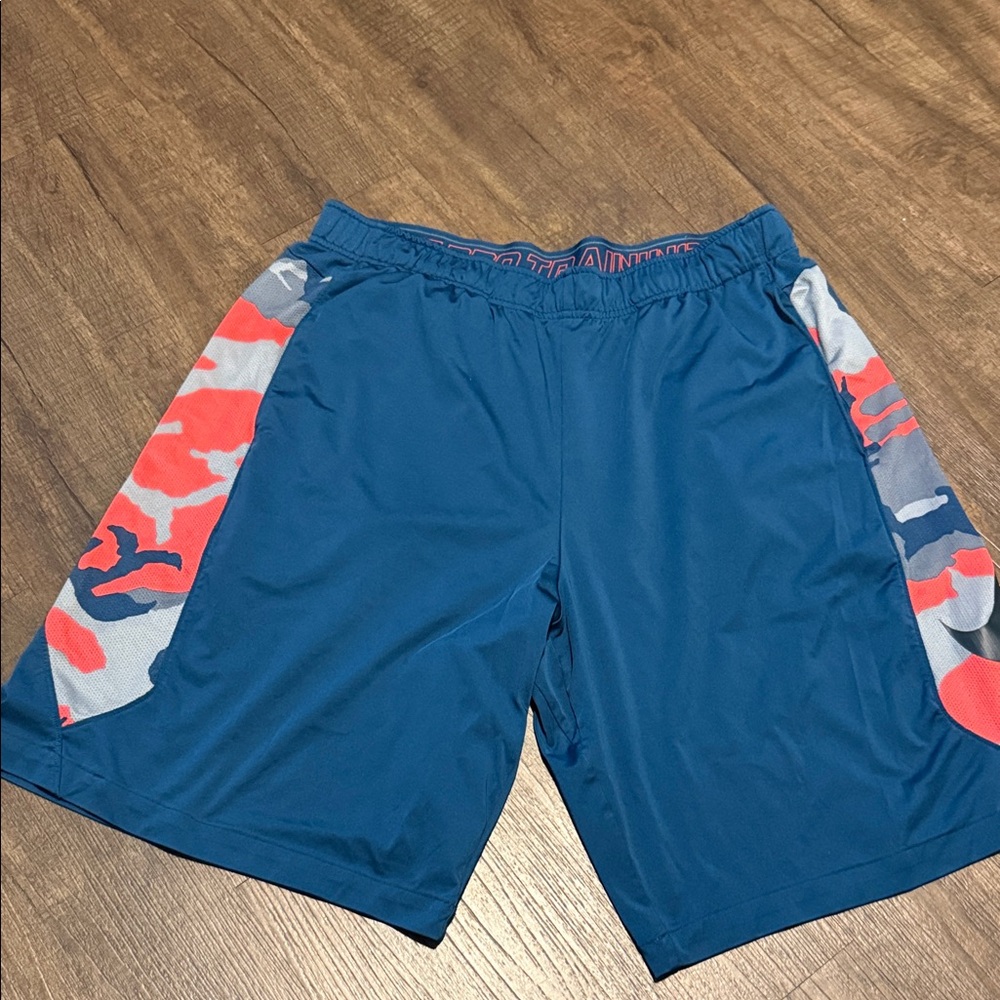 Nike Blue and Red Athletic Men's Shorts